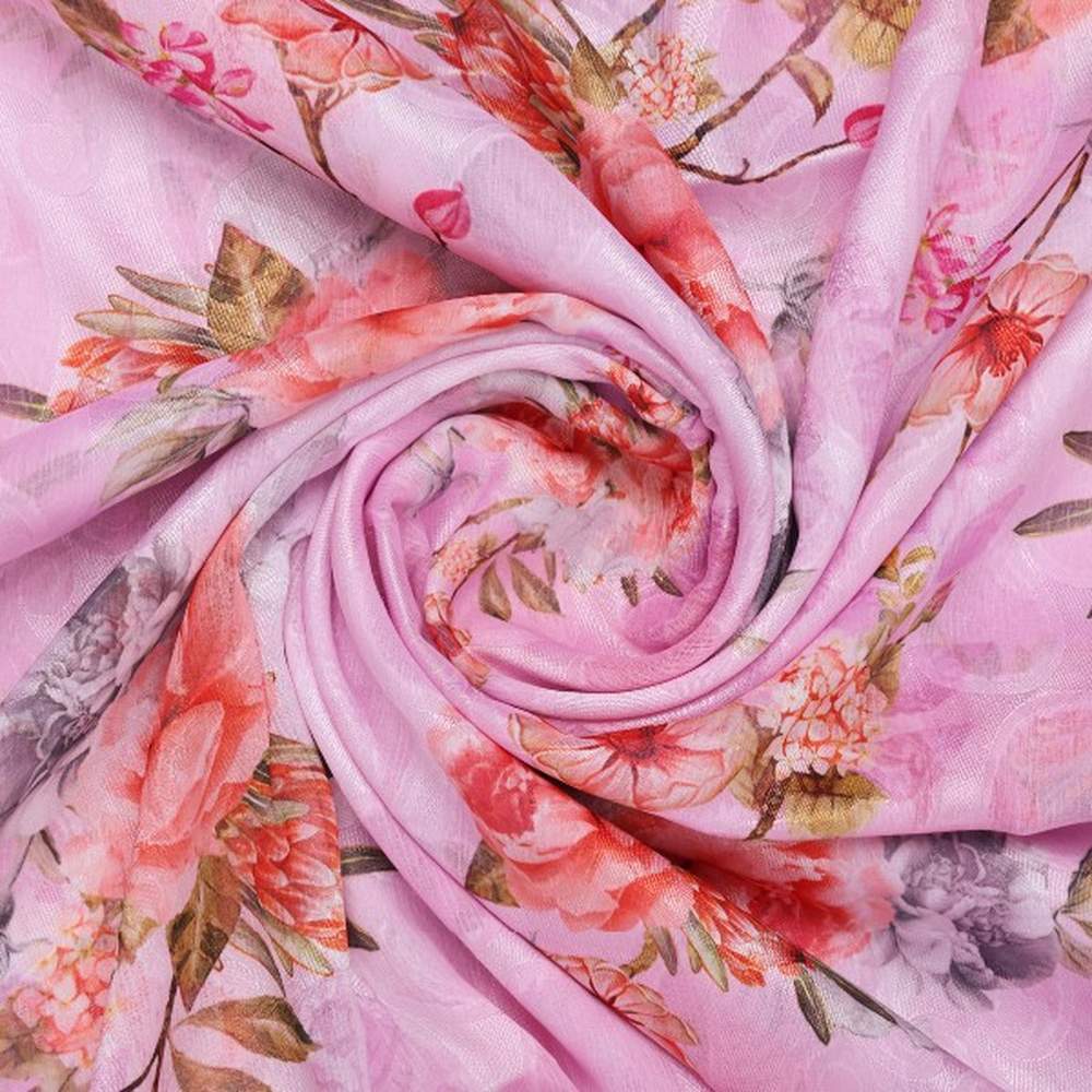 Pink Floral Brasso Dress Material Fabric – br 0 ta05939 108 2