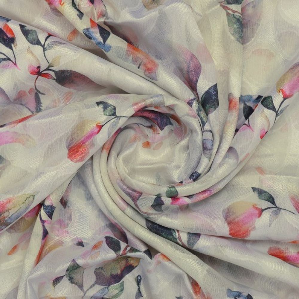 Dreamy Watercolour Floral on Cream Paisley Brasso Fabric – br 0 ta07145 108 2