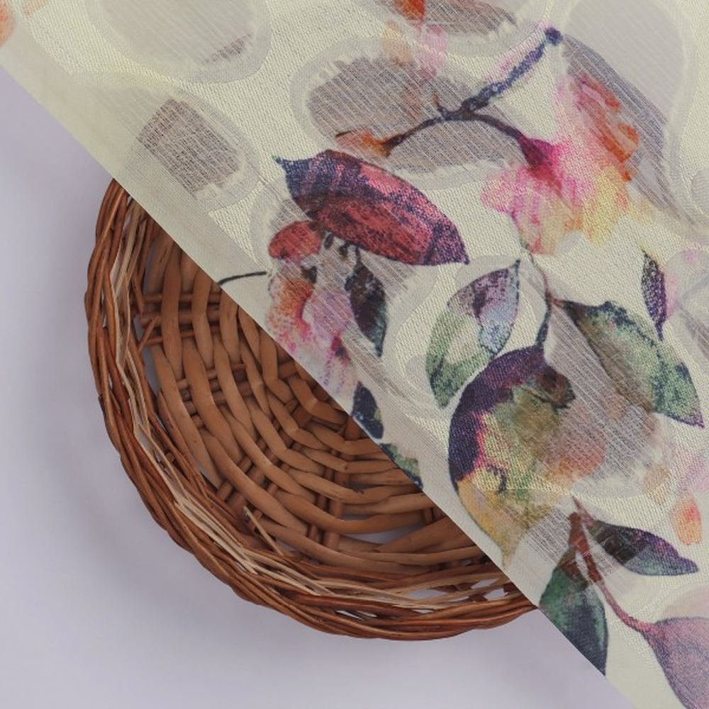 Dreamy Watercolour Floral on Cream Paisley Brasso Fabric – br 0 ta07145 108 3