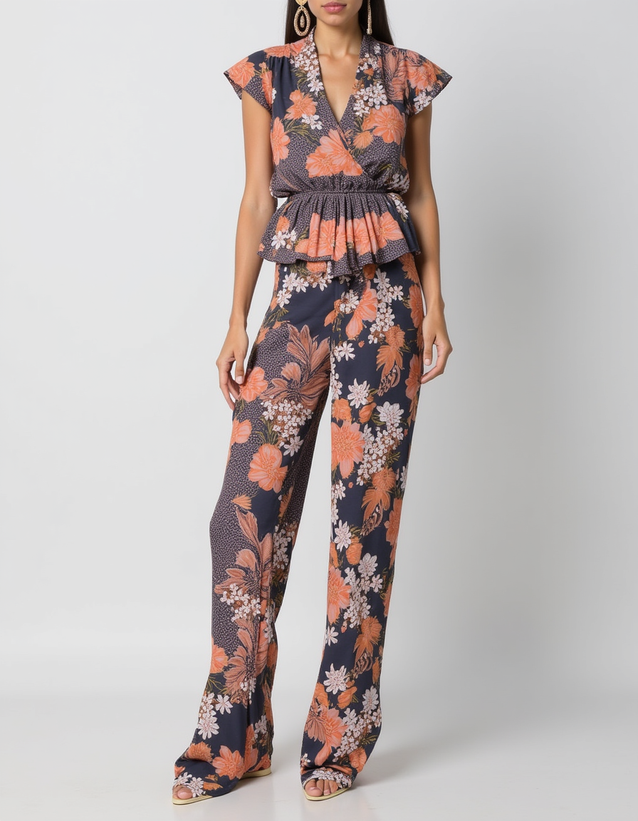 Dola Silk Floral Printed Fabric