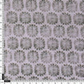 Olive Green Stylised Leaf Print Lightweight Chanderi Fabric – ch 0 ma0904 108 4