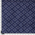 Navy Blue Starry Geometric Printed Chanderi Fabric – ch 0 ma0911 108 4