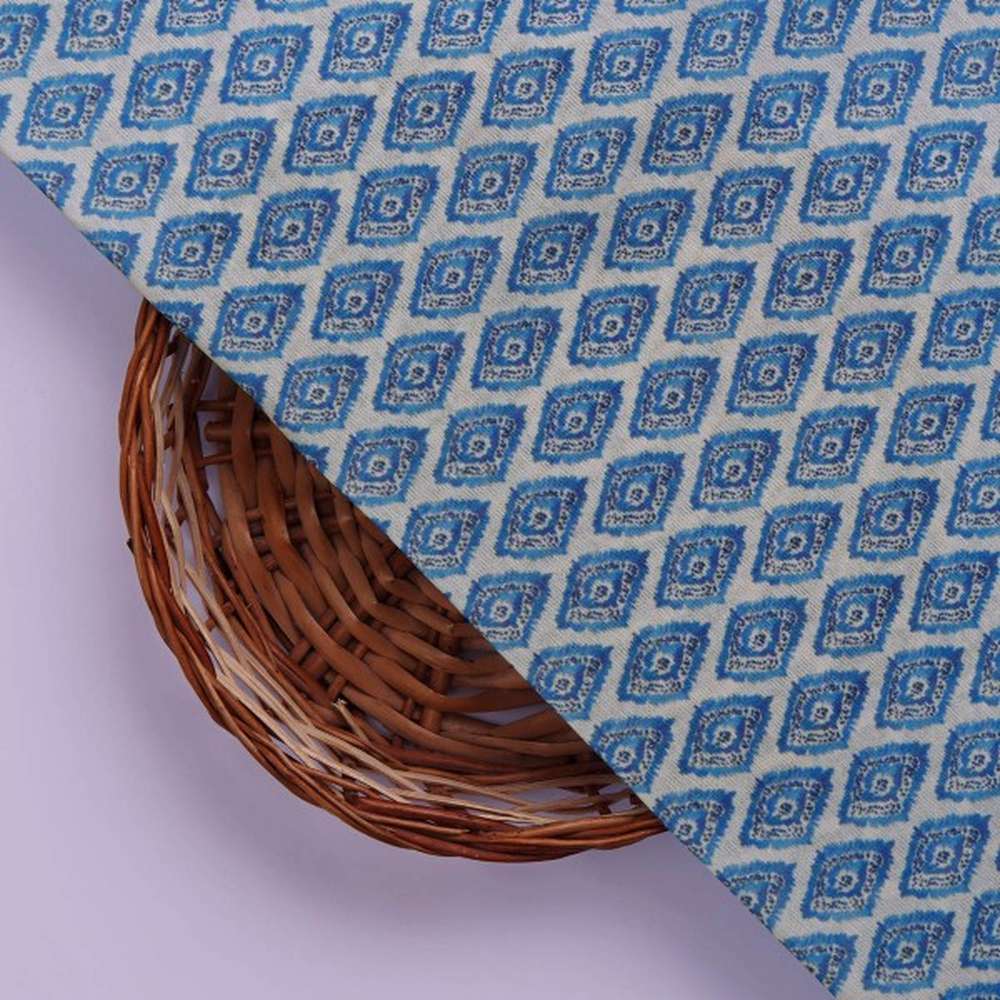 Blue Ikat Diamond Patterned Chanderi Fabric for Kurtas – ch 0 ma0954 108 3 9da9f3d2 35db 49c2 813e ad6913a51223