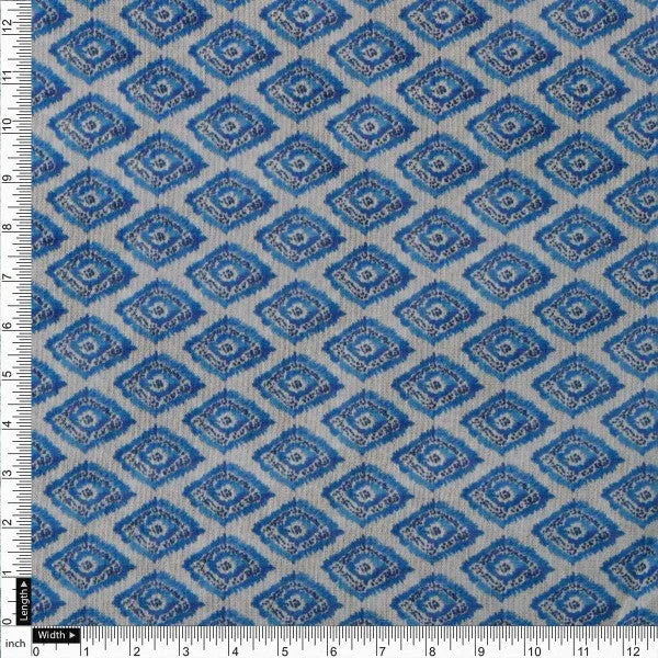 Blue Ikat Diamond Patterned Chanderi Fabric for Kurtas – ch 0 ma0954 108 4 7cf318f3 1798 40af a120 628cc23cc3c4