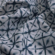 Teal Blue Geometric Tie & Dye Pattern Chanderi Fabric – ch 0 ma0995 108 1