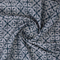 Teal Blue Geometric Tie & Dye Pattern Chanderi Fabric – ch 0 ma0995 108 2