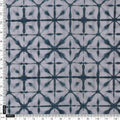 Teal Blue Geometric Tie & Dye Pattern Chanderi Fabric – ch 0 ma0995 108 4
