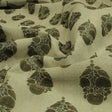 Olive Green Buta Motif Printed Chanderi Fabric – ch 0 ta01347 108 1