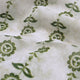 Olive Green Stylised Floral Stripe Chanderi Fabric – ch 0 ta0402 108 1