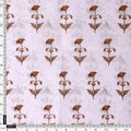 Vintage Floral Buti Chanderi Fabric in Off White & Brown – ch 0 ta0417 108 4