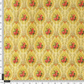 Yellow Damask Floral Print Chanderi Fabric for Kurtis – ch 0 ta05889 108 4