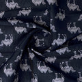 Black & White Intricate Camel Pattern Chanderi Fabric – ch 0 ta0692 108 2