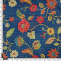 Vintage Floral Jaal Printed Chanderi Fabric in Navy – ch 0 ta07321 108 4