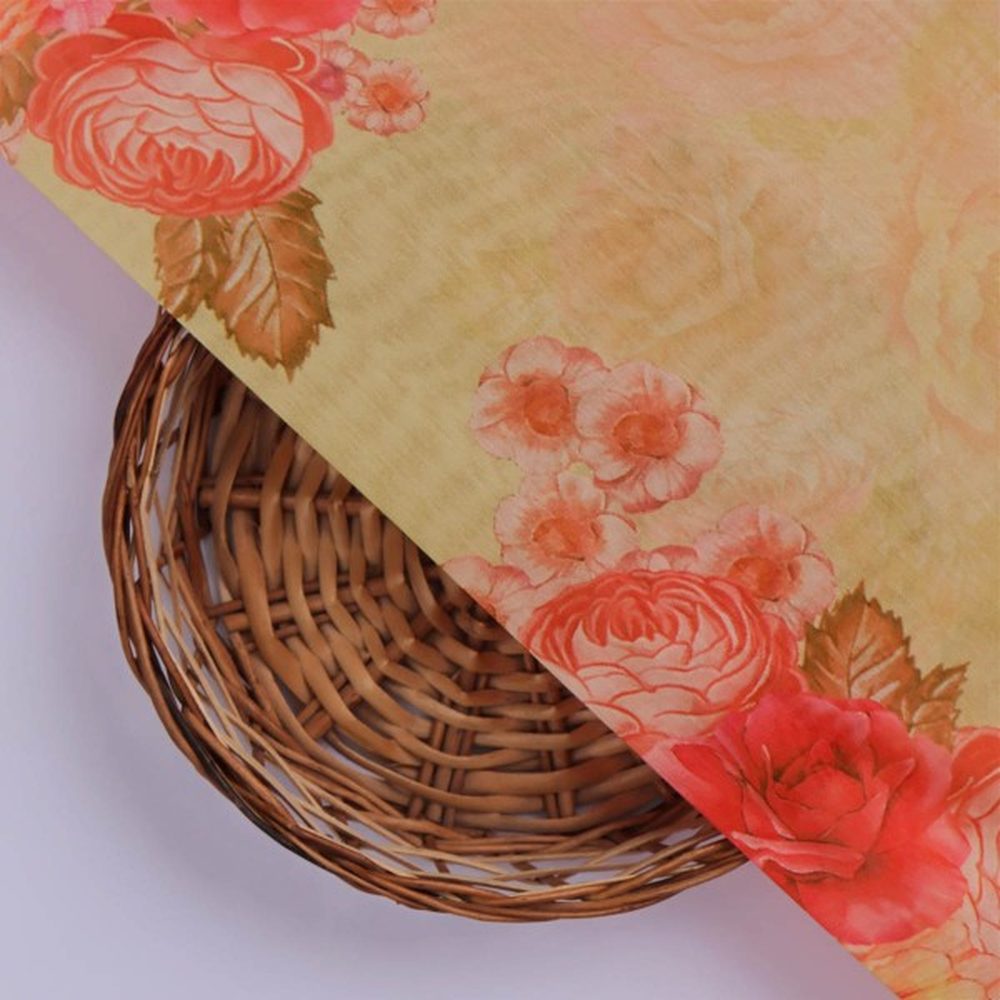 Warm Cream Chanderi with Vintage Rose Floral Print – ch 0 ta07548 108 3 1750e307 1fe7 489e 825e 3398ab05300e