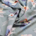 FAB VOGUE Studio Sea Green Floral Printed Polyester Fabric – dpq 0 aa765 145 1