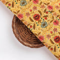 FAB VOGUE Studio Mustard Floral Polyester Fabric Design – dpq 0 aa772 145 3