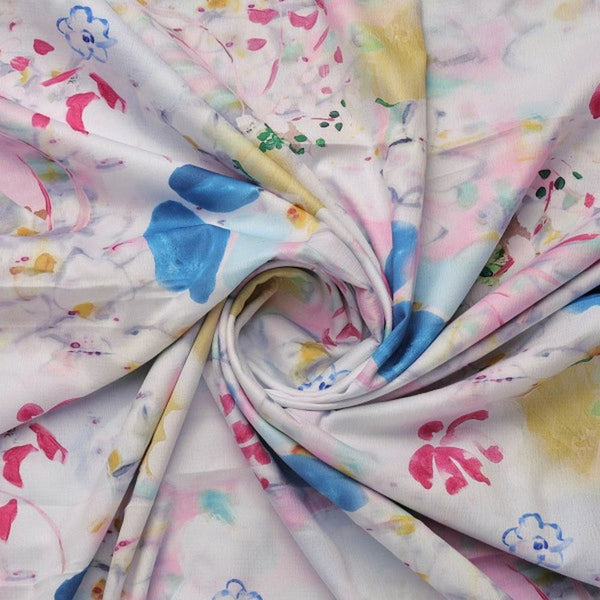 Vibrant Abstract Floral Multi-Color Polyester Digital Print Fabric – dpq 0 aa779 145 2 - alternate view