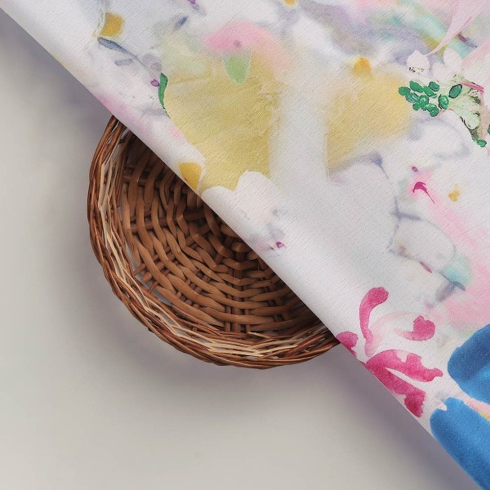 Vibrant Abstract Floral Multi-Color Polyester Digital Print Fabric – dpq 0 aa779 145 3