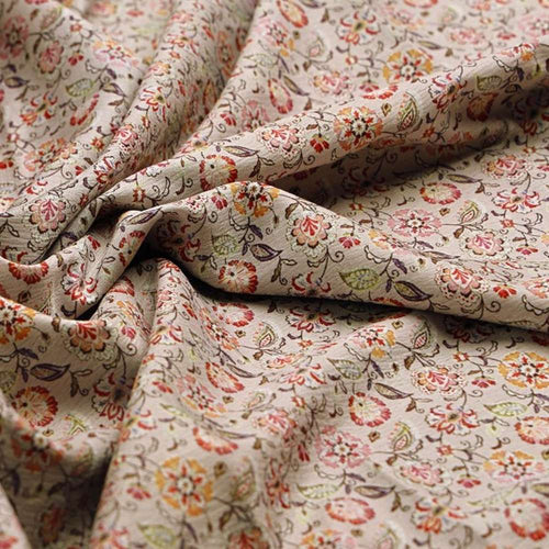 Beige Multi Floral Ditsy Printed Polyester Fabric for Apparel – dpq 0 aa780 145 1