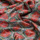 Red & Teal Geometric Ethnic Print Dola Silk Fabric – ds 0 aa785 110 1