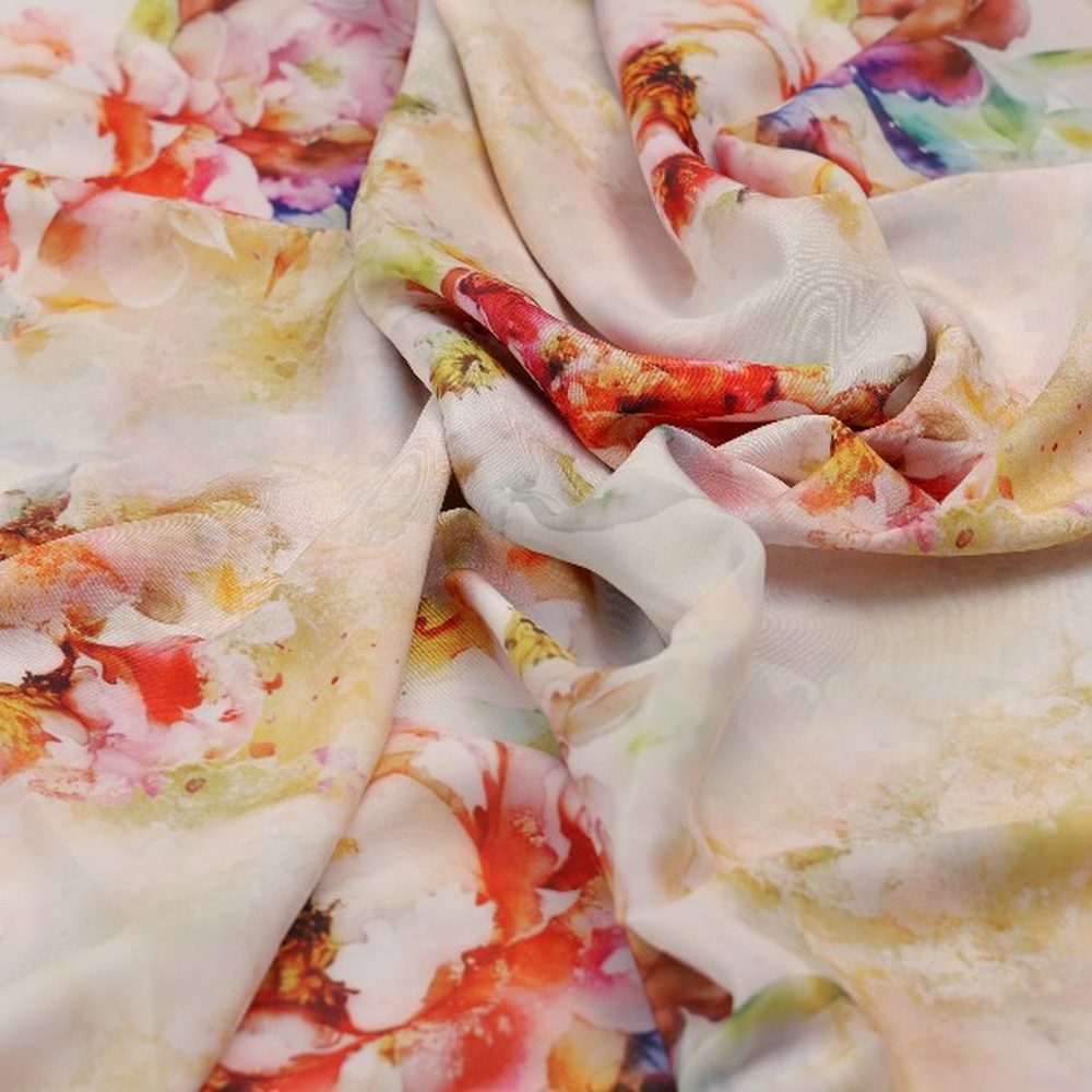 Multi Floral Printed French Crepe Polyester Fabric – fc 0 aa817 110 1