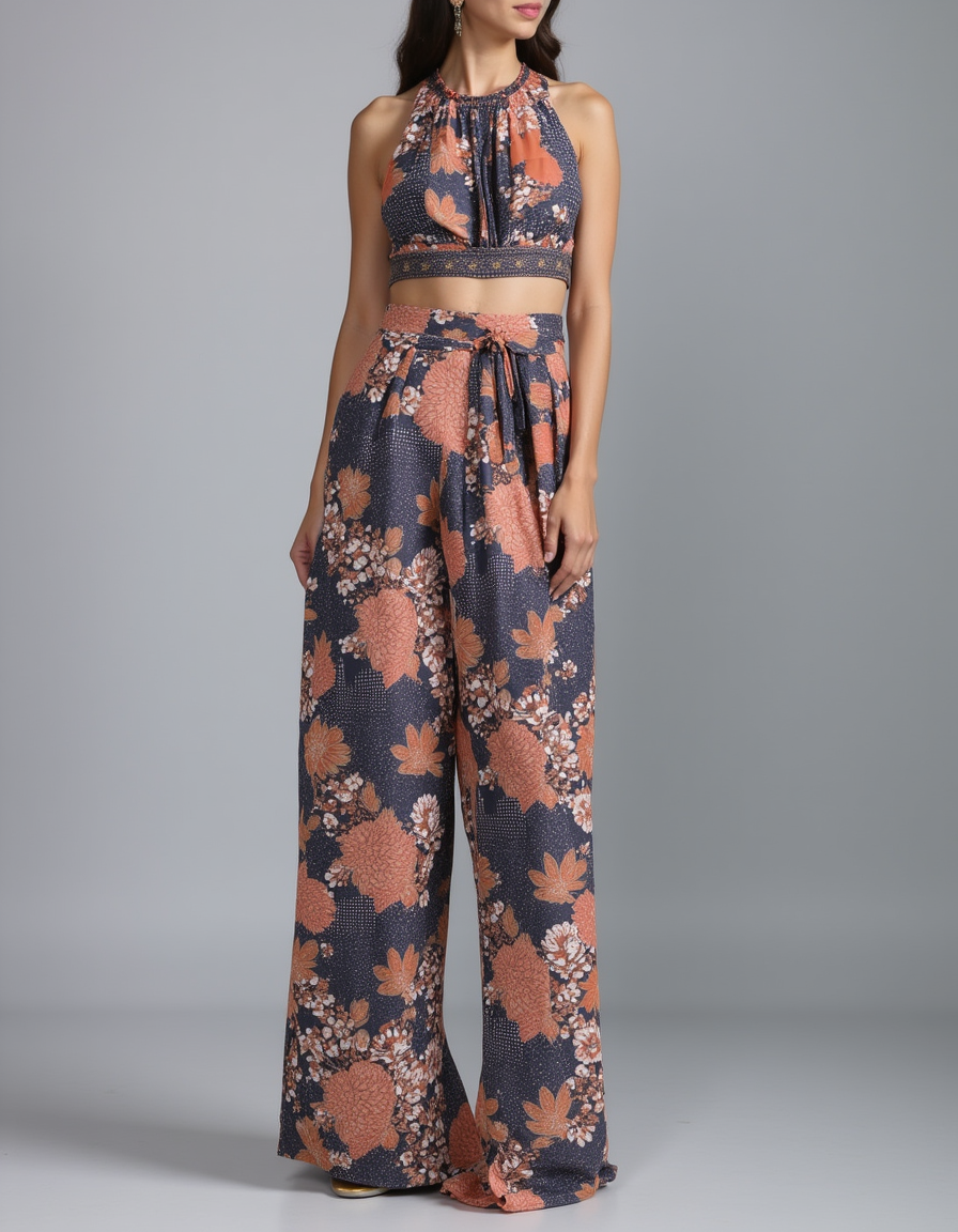 Dola Silk Floral Printed Fabric