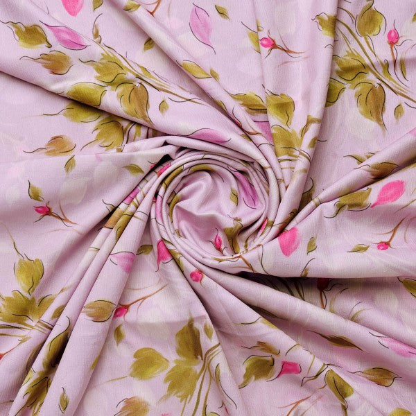 Lavender Floral Printed Polyester Fabric for Dresses & Tops – gettablefileurl 2538175e 1225 40e2 8a8e 0cbf7786bcad