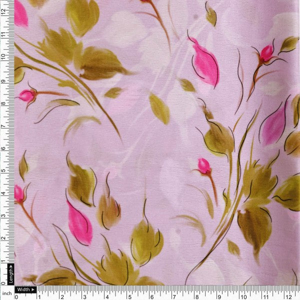 Lavender Floral Printed Polyester Fabric for Dresses & Tops – gettablefileurl 5ba406c9 365f 4193 b2a4 f0ea37a5de8b