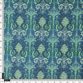 Teal and Lime Green Damask Patterned Rayon Fabric – gettablefileurl a8893b4f dc14 42ef af9c b32023f2f095