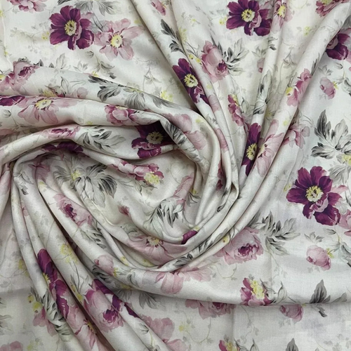 Cream Muslin Fabric with Vintage Wine & Pink Floral Print – 1 983e1170 fd85 4c22 a585 60467cfdc4d0