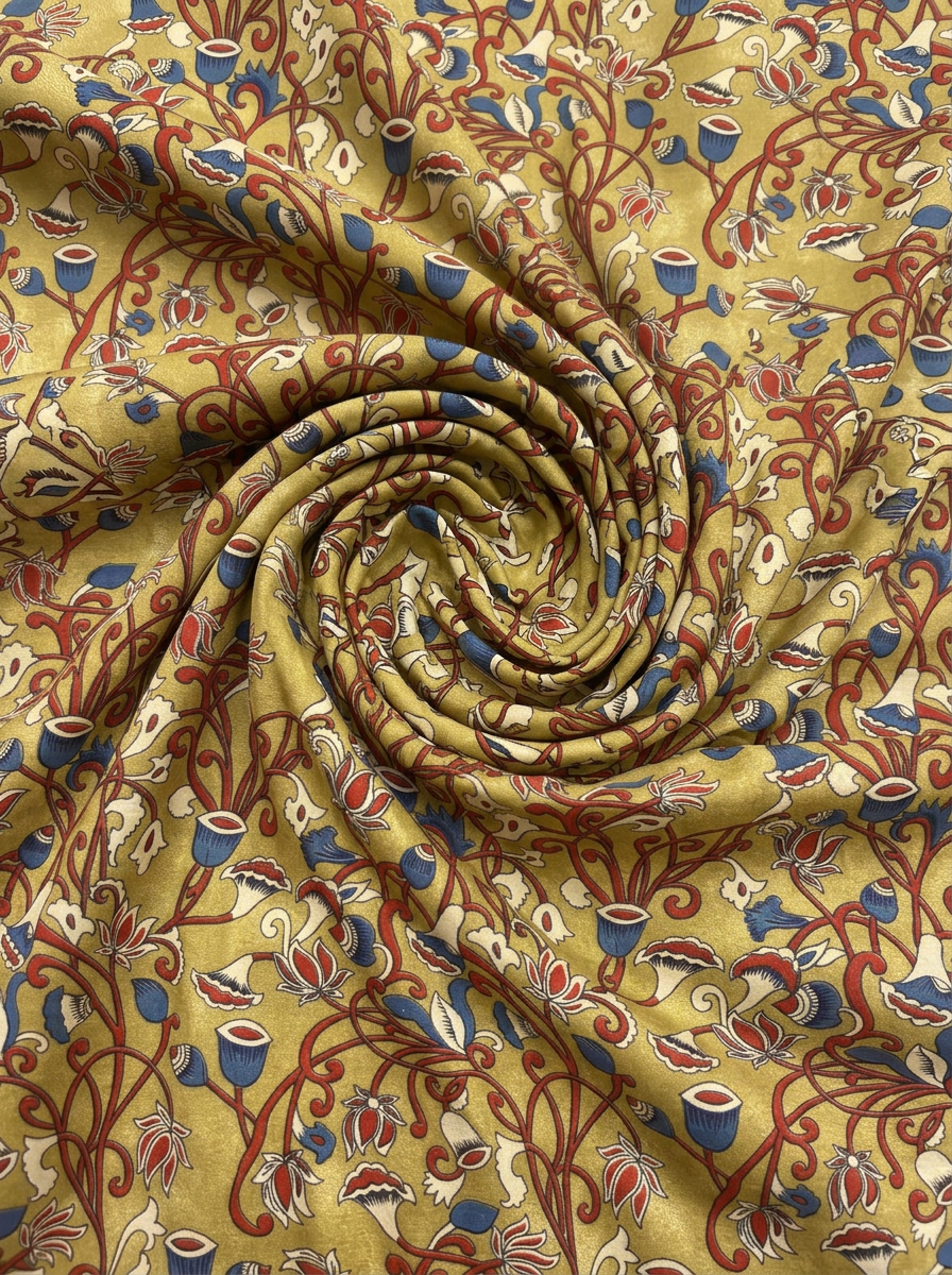Close-up Texture & Drape of Beige / Cream Neutral Muslin Fabric — FAB VOGUE Studio