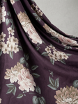 Maroon Vintage Floral Pure Cotton Digital Printed Fabric