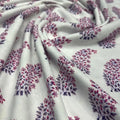 White Paisley Pashmina Printed Fabric – 5