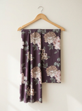 Maroon Vintage Floral Pure Cotton Digital Printed Fabric
