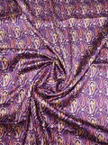 Close-up Texture & Drape of Lavender Purple Japan Satin Fabric — FAB VOGUE Studio
