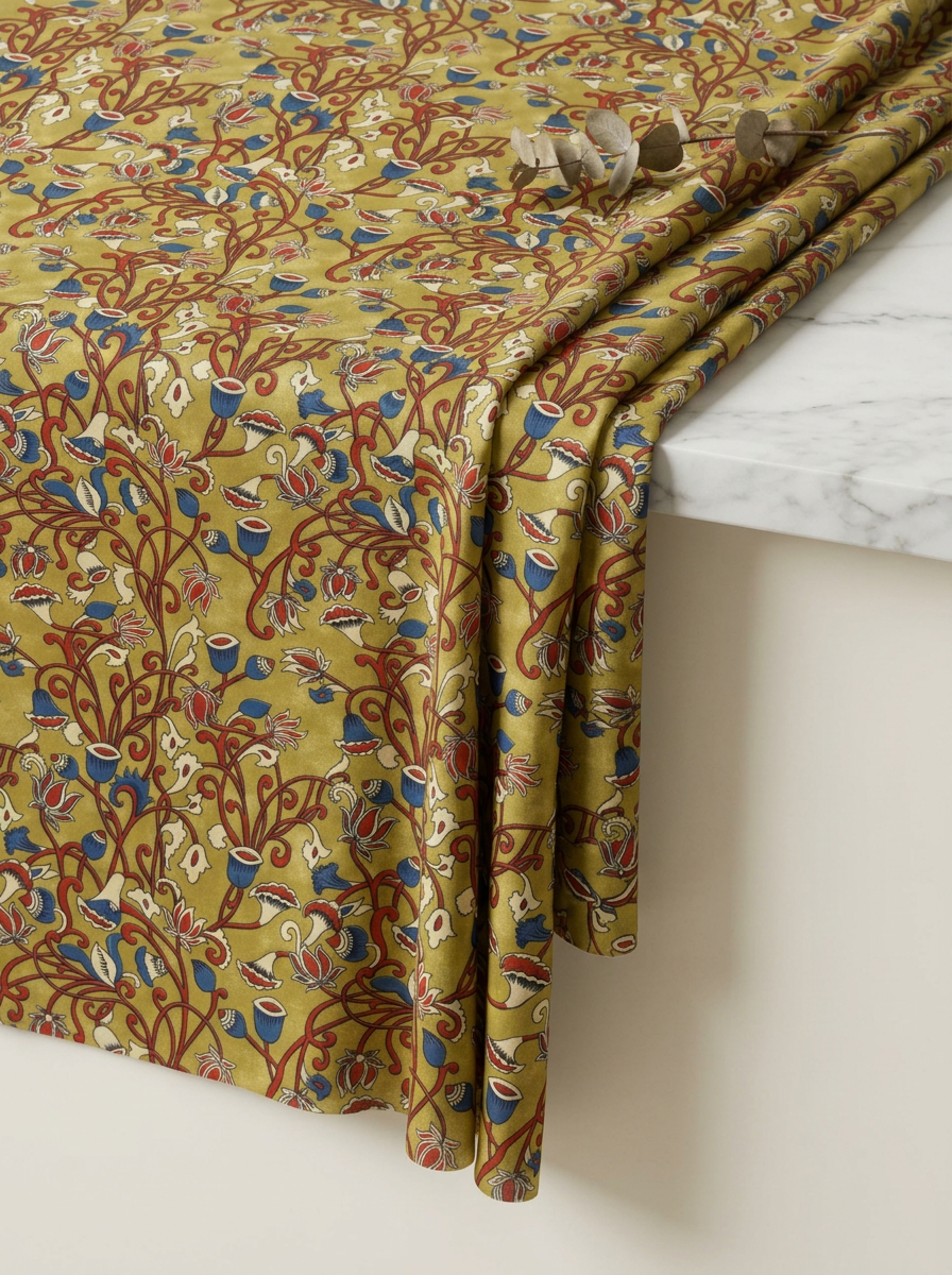 Beige / Cream Neutral Muslin Printed Fabric by the Meter — FAB VOGUE Studio