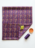 Close-up Texture & Drape of Lavender Purple Japan Satin Fabric — FAB VOGUE Studio