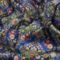 Royal Blue & Black Ethnic Damask Japan Satin Fabric – js 0 aa881 110 1