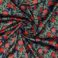 Navy Blue Pomegranate Fruit Print Japan Satin Fabric – js 0 ma0510 110 2