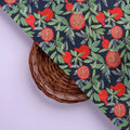 Navy Blue Pomegranate Fruit Print Japan Satin Fabric – js 0 ma0510 110 3