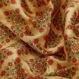 Beige & Red Ethnic Motif Printed Japan Satin Fabric – js 0 ma09785 110 1
