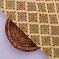 Beige & Red Ethnic Motif Printed Japan Satin Fabric – js 0 ma09785 110 3