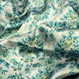 Teal and Green Damask Floral Printed Japan Satin Fabric – js 0 ma09794 110 1
