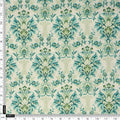 Teal and Green Damask Floral Printed Japan Satin Fabric – js 0 ma09794 110 4