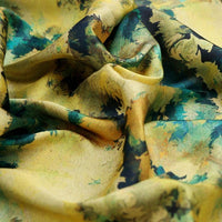 Abstract Green & Yellow Brushstroke Japan Satin Fabric – js 0 ta0005 110 1