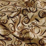 Beige and Brown Abstract Swirls Japan Satin Fabric – js 0 ta05679 110 1