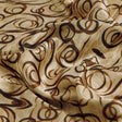 Beige and Brown Abstract Swirls Japan Satin Fabric – js 0 ta05679 110 1