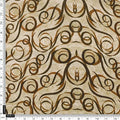 Beige and Brown Abstract Swirls Japan Satin Fabric – js 0 ta05679 110 4
