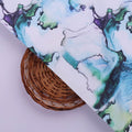 Blue & Green Abstract Marble Print Japan Satin Fabric – js 0 ta06343 110 3