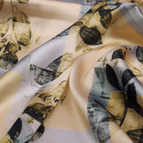 Artistic Leaf Print on Cream & Grey Japan Satin Fabric – js 0 ta06870 110 1